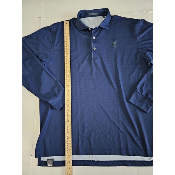 Turtleson Norman Mini Polka Dot Performance Polo Golf Shirt Size XL Long Sleeve - Picture 4 of 12
